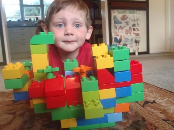 I am super excited about our upcoming visit to Omi and Abi's house. Mom told me we'll be taking THREE planes to get there, so I built a plane with my legos. It held together because it has a strong foundation, just like Daddy recommends.