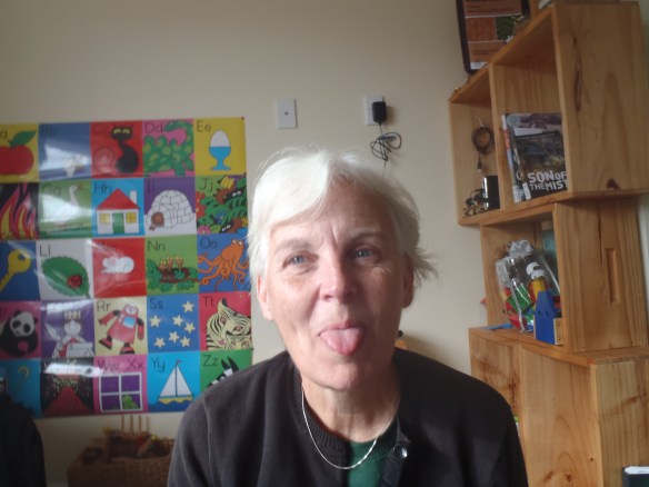 I like taking pictures with Mommy and Daddy's camera, and I'm getting much better at it too! I point the camera at my subject, check to see that they're in view, hold the camera still, press the button, then say "Good One!" Don't you think this is a Good One of Omi?