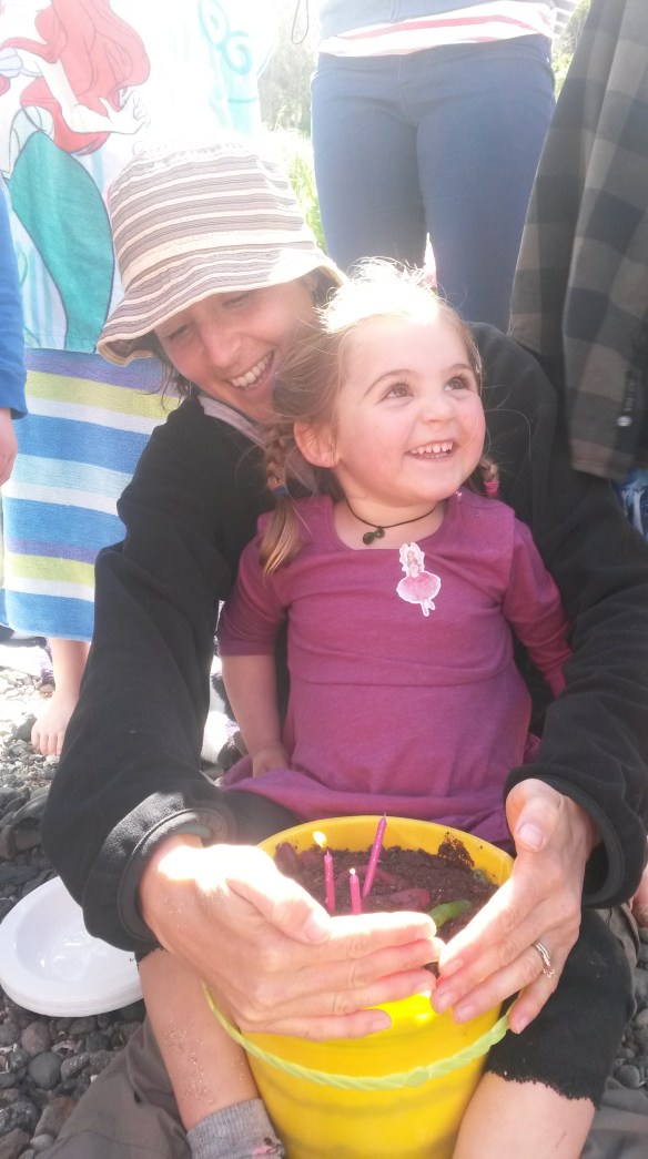 Dirt cake! It's wonderfully portable in a beach bucket, and still a novelty in NZ. And with pink gummy worms to top it off, who can go wrong?