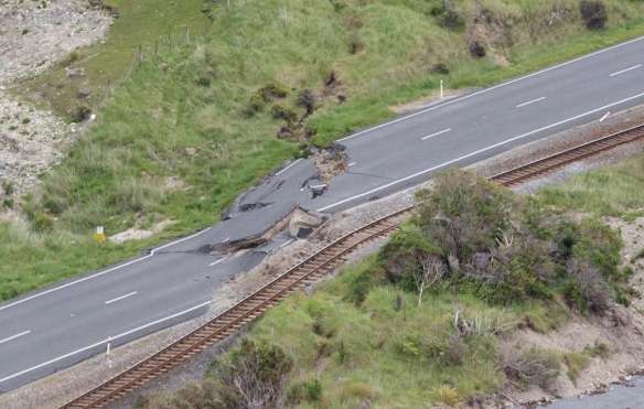 Man-made stuff looks pretty weak in the face of geological forces.