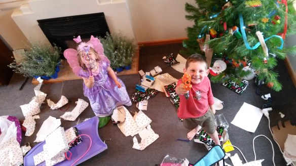 "On guard!" I am about to be shot at or turned into a princess, or both.  Jeremiah got the kids a pair of nerf guns, but Milo lost his within hours (that's what happens when you shoot your sister's face), and I found myself ranting "THIS is why my parents never let us have toy GUNS!" as I shoved the offending weapon onto a high shelf and glared at my husband.  They really do love those things....